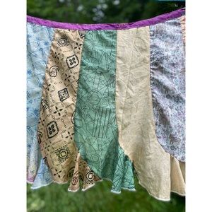 🦋Boho silk wrap skirt OOAK🦋